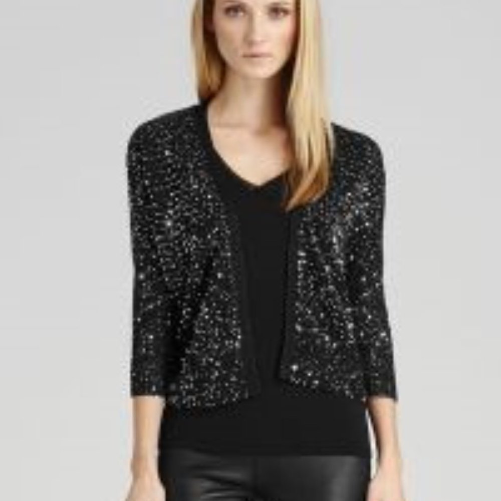 NWT Reiss Luxe Sequin Cardigan.